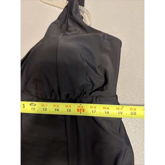 Swimsuits For All New With Tag Black Swim Dress Size 24 Beach Resort - Picture 4 of 10